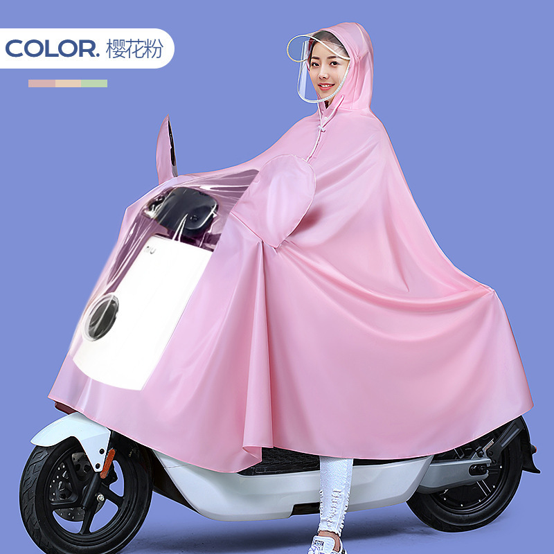 Raincoat motor eléctrico mayorista engrosado alargado raincoat bicicletas batería de adultos raincoat motocicleta doble raincoat