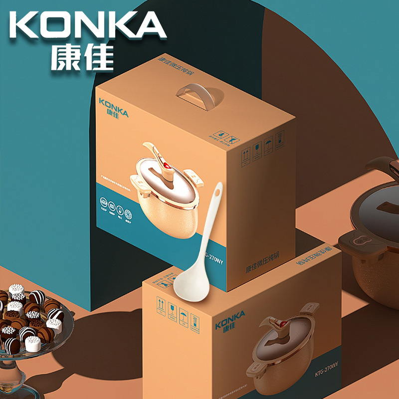 Multifunctional pressure cooker large capacity soup pot kitchen non-stick pot soup pot gift pot Konka pumpkin micro pressure cooker