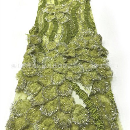 industria pesada tridimensional con cuentas bordadas Gaoding hermosa cena de fiesta mitzvah vestido de moda tela