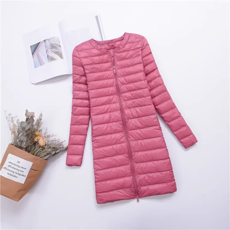 Long light and thin ultra light ultra thin down jacket