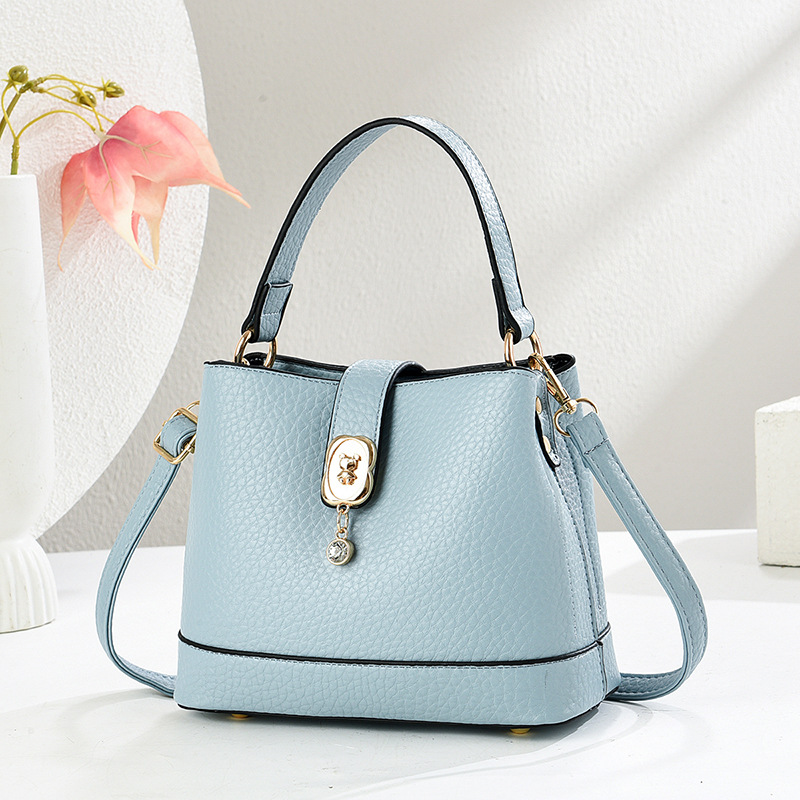 Bolso de cubo atmosférico 2025 nuevo bolso de moda de alta gama bolso de mensajero de todo fósforo casual bags transfronterizos