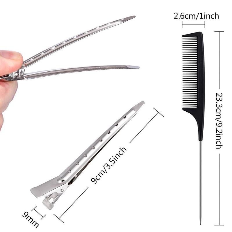 シルバーDuckBillヘアクリップ金属クリップヘアクリップ美髪クリップ美髪用品ワニカール160g|undefined