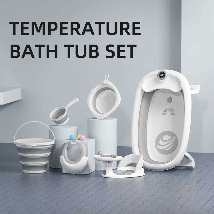 bañera set de bañera plástico plegable gran hogar artículos neonatales set de bañera plegable bebé