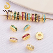 �߱�ɫ18K����΢育�ɫ�ʯ��Ƭ�A���Ȧֱ�и���diy�ֹ��Ʒ���