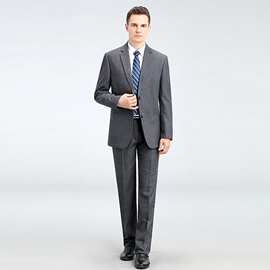 2025春秋厚款中年男式西服套装商务休闲加厚职业西装婚庆礼服男士