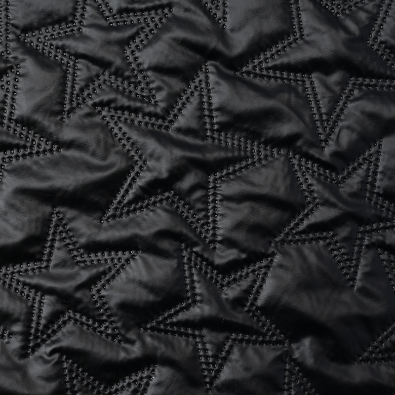 Nueva tecnología ultrasónica compuesto de algodón de poliestireno de algodón para ropa para revestimiento tela relieve pu impermeable bolsa zapatos material de poliestireno de poliestireno X20