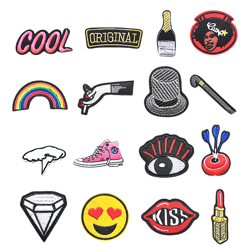 厂家直销衣服装饰贴修补丁可缝可烫布贴新款现货修复手工手工DIY