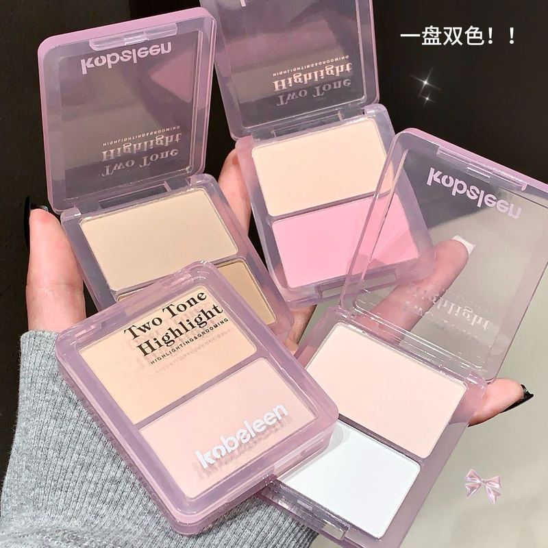 コベリン ライト アンド シャドウ スマート ダブル カラー ハイライター パレット ブライトニング エキスパンディング マット アイシャドウ アンビエンス ブラッシュ オールインワン パレット|undefined
