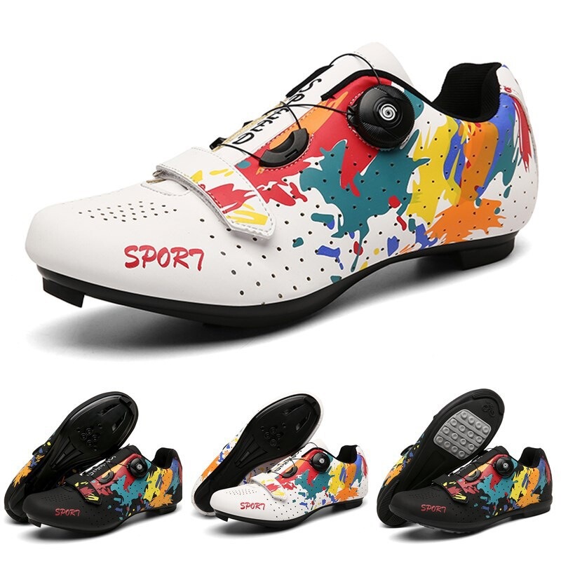 Cross-Border Factory Direct sales cycling lock shoes outdoor bicycle assist shoes casual road cycling shoes wholesale