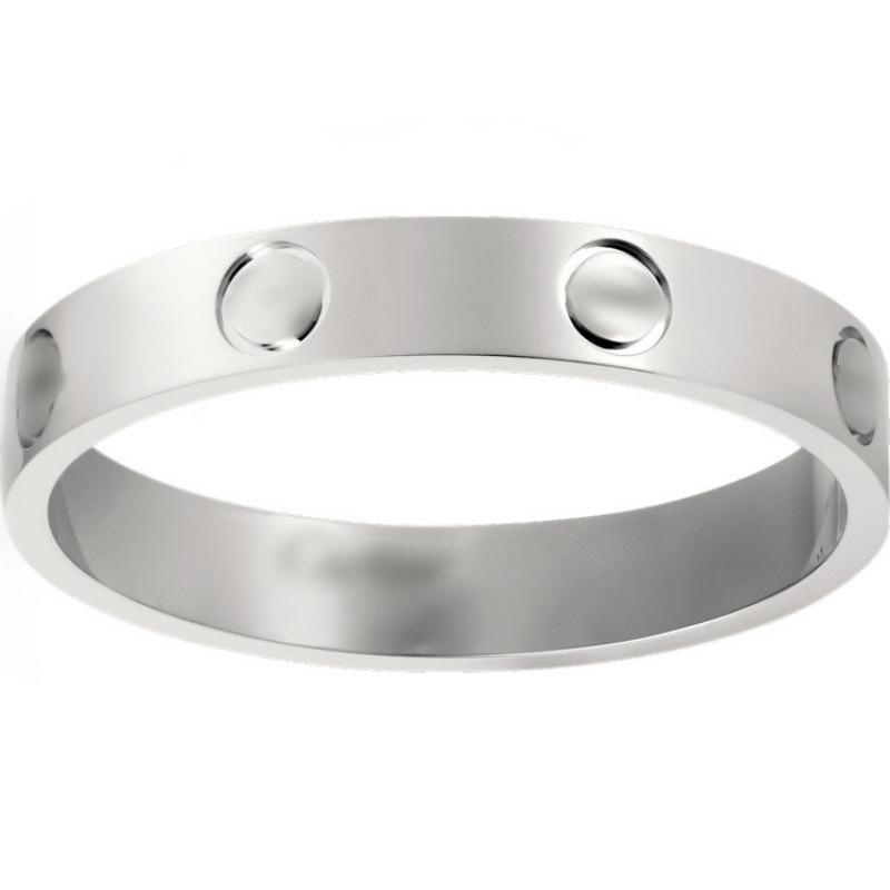 4mm without diamonds (white gold)