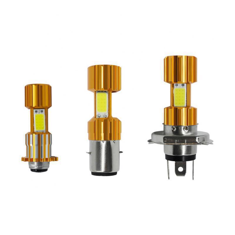 5W motocicleta LED H6 tres lados luz COB delantero BA20D LED niebla