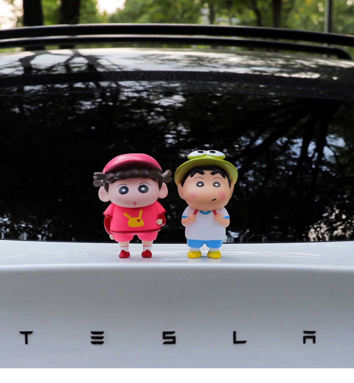 Cute Cartoon Fat Tiger Car Tail Pendant Doll Couple Roof Decoration Trunk Doll Car Ornaments