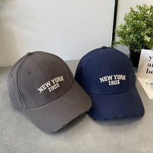 NEW YORK潮流字母刺绣棒球帽男女款时尚洋气休闲青年鸭舌帽硬顶