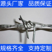 厂家生产镀锌铁蒺藜围栏 刺铁丝防护网 带刺防盗铁丝 现货供应
