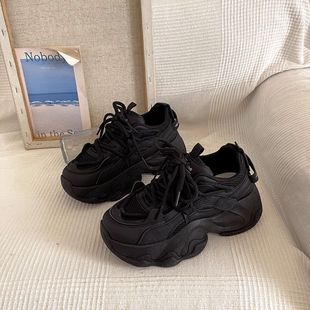 Low-Top Thick-Soled Dad Shoes for Women, Versatile Height-Increasing 2025 New Popular Mesh Breathable Design Casual Sports Shoes