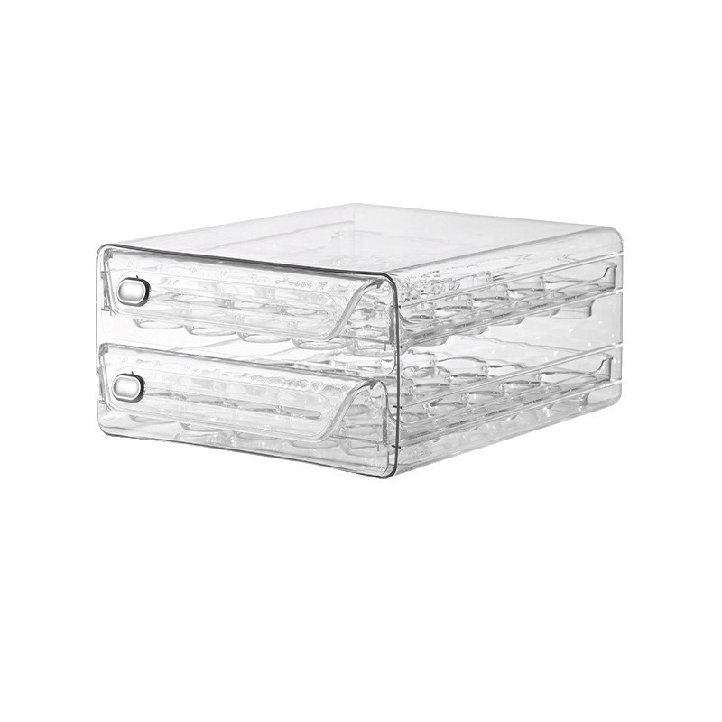 Caja de almacenamiento de huevos Caja de conservación especial para refrigerador Caja de huevos de cocina Caja de huevos transparente de múltiples especificaciones con cajón de doble capa