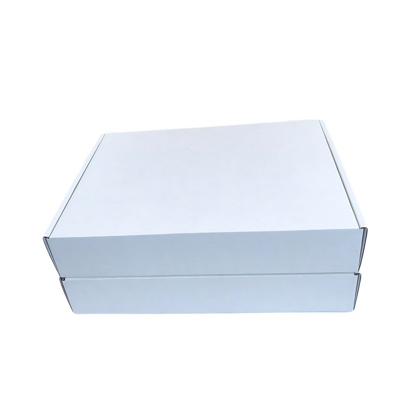 白色高颜值飞机盒可装A4纸ins大号打包快递纸箱专辑包装纸盒加高