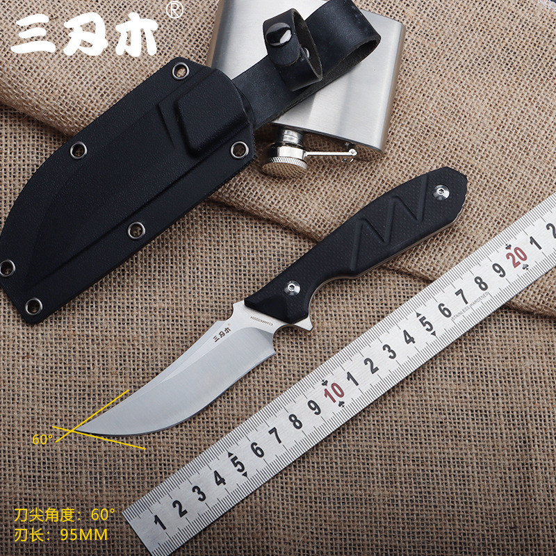 三刃木S755户外刀具直刀小刀求生刀野外防身刀具随身