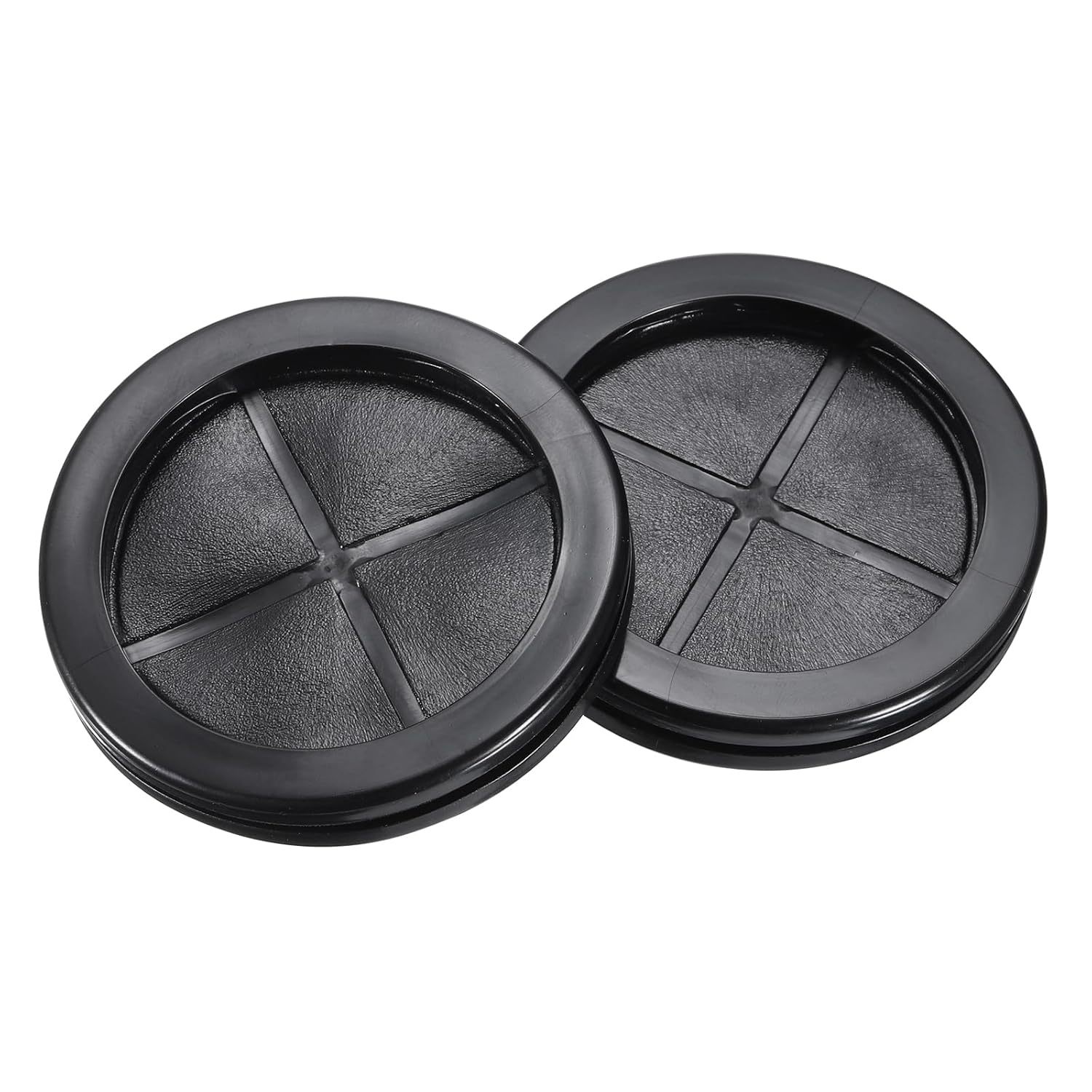 uxcell Rubber Grommet Round Double-Sided Mount Dia 80 mm ID