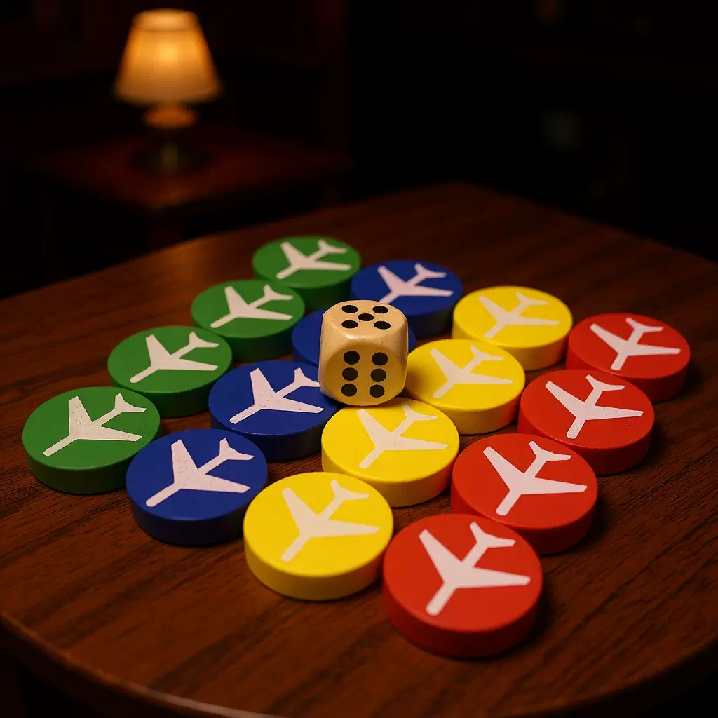 包邮厂家现货大号木质飞行棋子儿童飞行棋棋子圆形木棋子批发零售