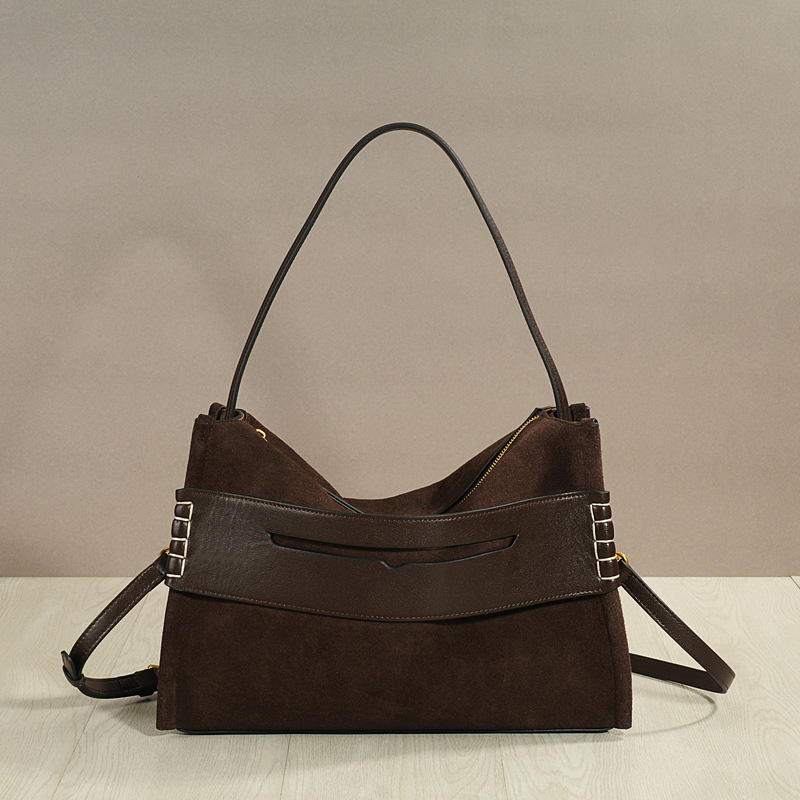 Niche Designer New Relaxation Large Capacity Tote Bag High-grade Exquisite Underarm Bag Genuine Leather Crossbody Bag for Women