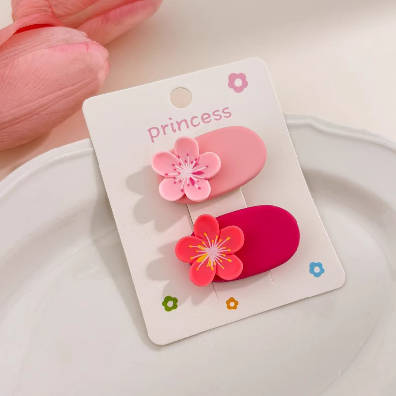 La nueva horquilla de dopamina rosa, la horquilla de flequillo lateral de alta calidad, los accesorios para el cabello de principios de primavera dulces y lindos, la pinza lateral de todo fósforo