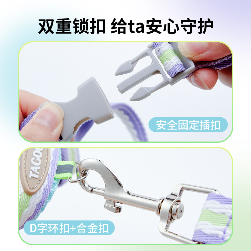 Fresco de verano perro transpirable corda de tracción ajustable perro pequeño y mediano Teddy Bear Corky explosión pecho y espalda