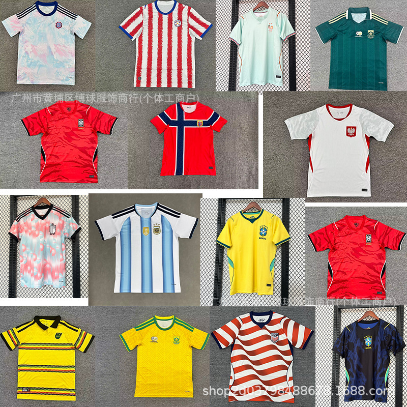2026 World Cup National Team Jerseys from the United States, Canada, and Mexico Argentina Brazil Portugal Spain South Korea Football Uniforms