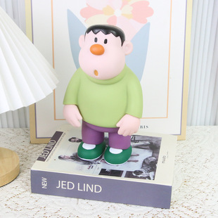 Vinyl Green Clothes Pang Tiger Doll 23CM Hand-made Model Creative Home Entrance Ornaments Trendy Gifts