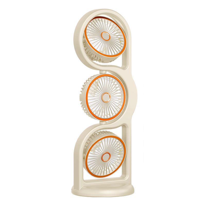 Usb bureauventilator met drie koppen voor kantoor en reizen_voghion.com