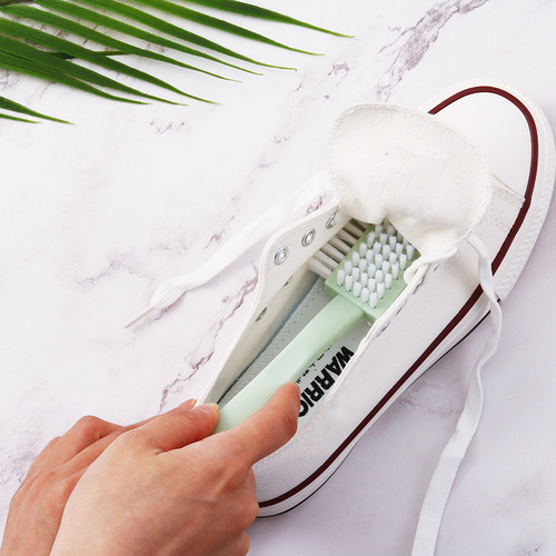Multifunctional Five-Sided Shoe Brush, Hard Plastic Brush, Laundry Brush, Home Use Long Handle Cleaning Brush, Ring-Shaped Shoe Brush