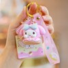 Hello kitty, cartoon cute backpack accessory, keychain, decorations, car keys with zipper