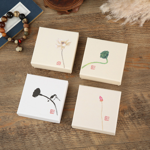 Jewelry gift box new Chinese style retro Zen bracelet Buddha bead box jewelry box necklace box bracelet box