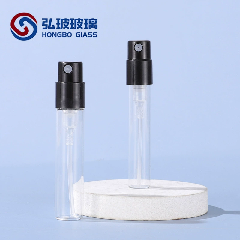 Спот парфюмерный спрей бутылка 1.5 ml2.5 ml Стеклянная бутылка с пробной загрузкой внешнего насоса