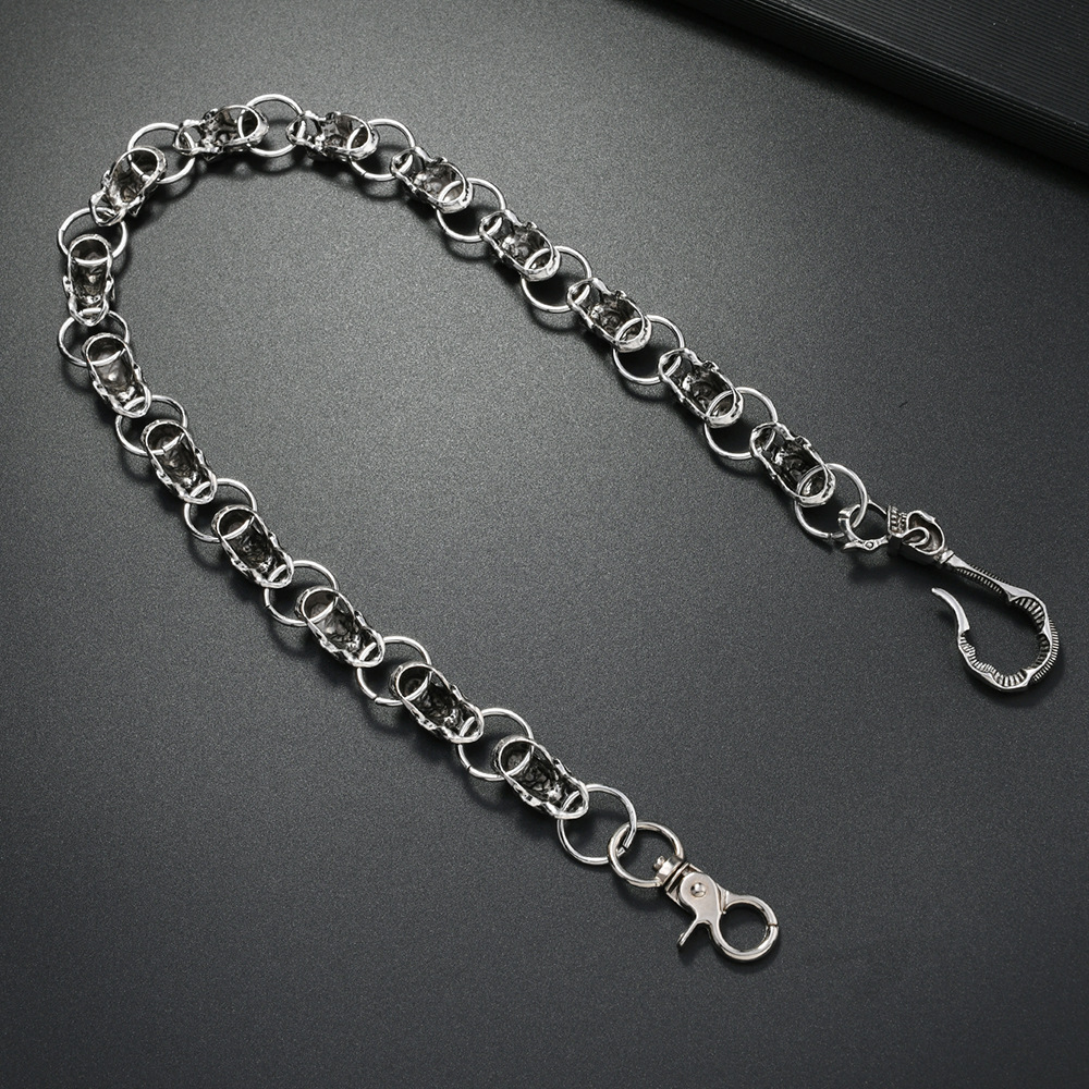 Dames tailleketting punk stijl met doodshoofd van metaallegering_voghion.com