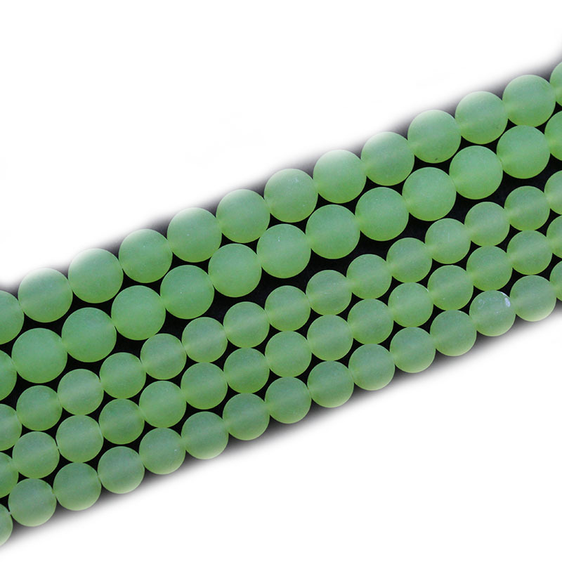 Organic matte beads jade handmade