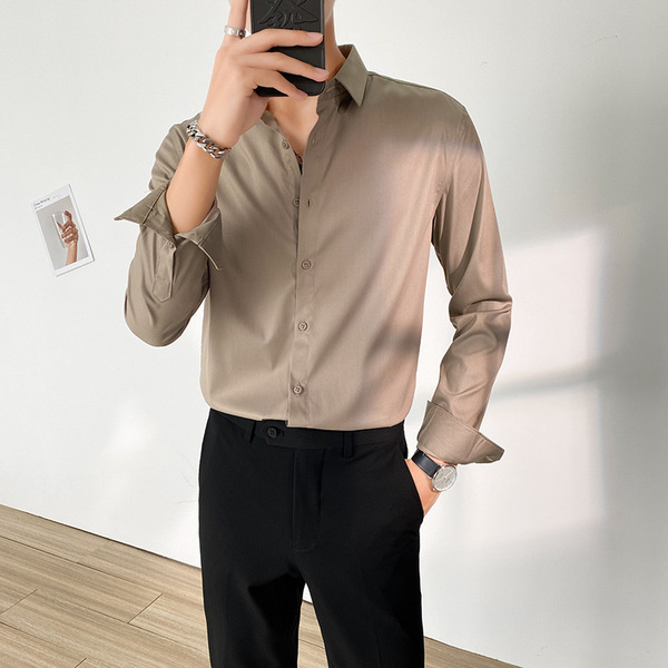 Demi-season brand professional shirt for leisure