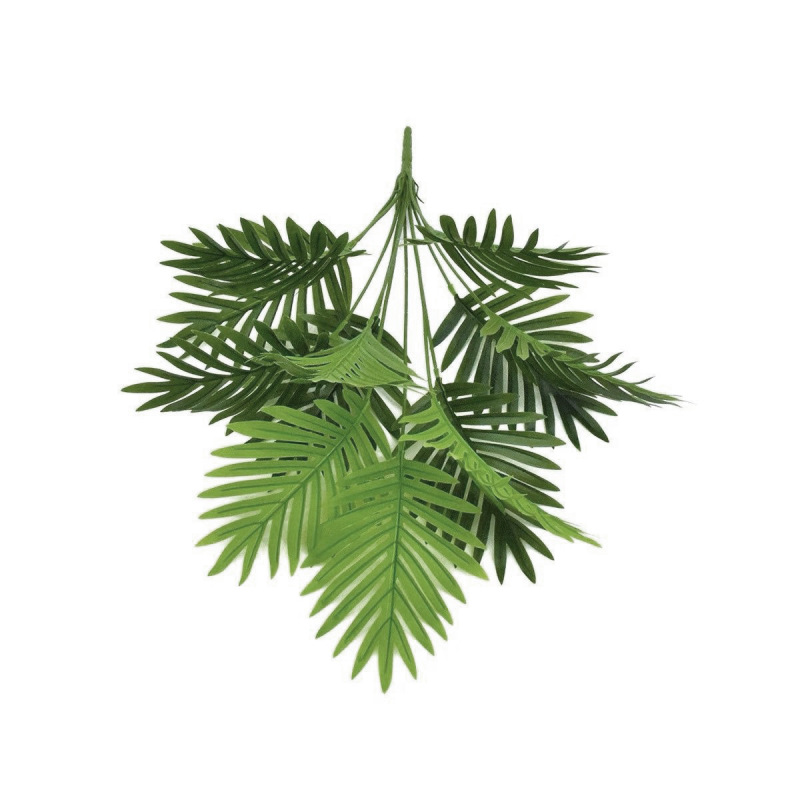 跨境批发人造仿真绿植散尾葵盆栽室内大型植物落地装饰仿真铁树叶|undefined