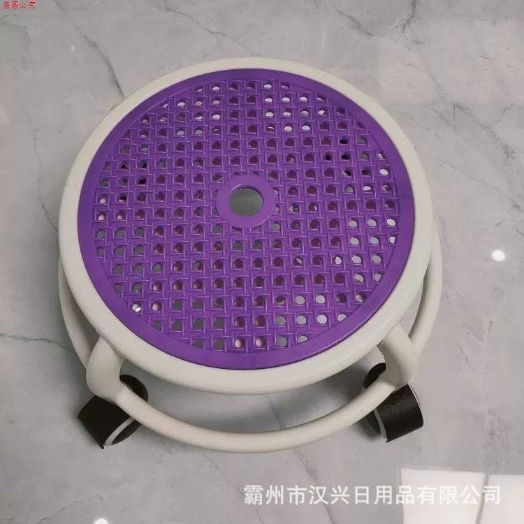 Upgraded 4-wheel model, non-slip, stable, waterproof, breathable, high-grade purple + [upgraded black and white silent wheels]