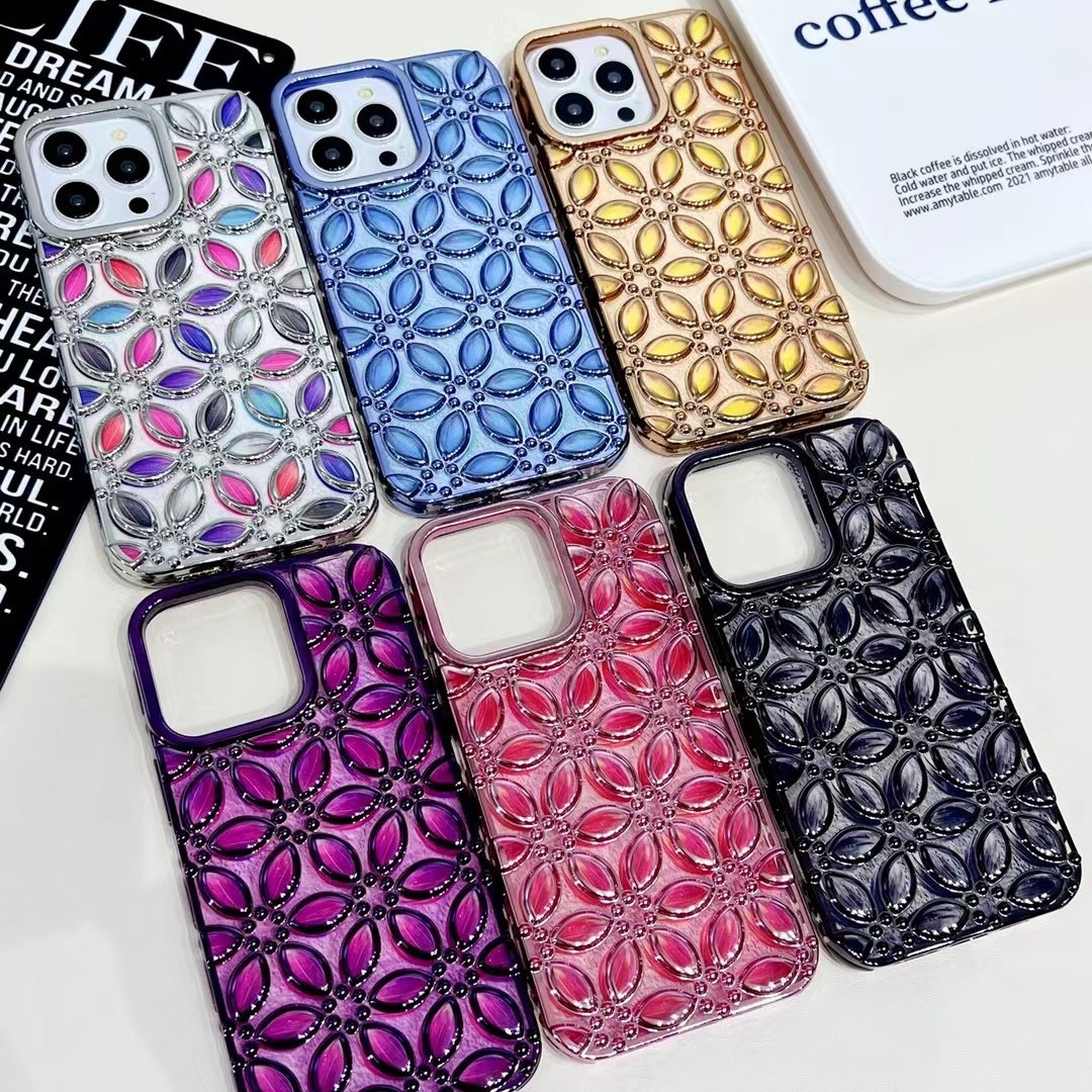适用磁吸iphone15Promax手机壳13透明花图气囊12防摔苹果14plus套