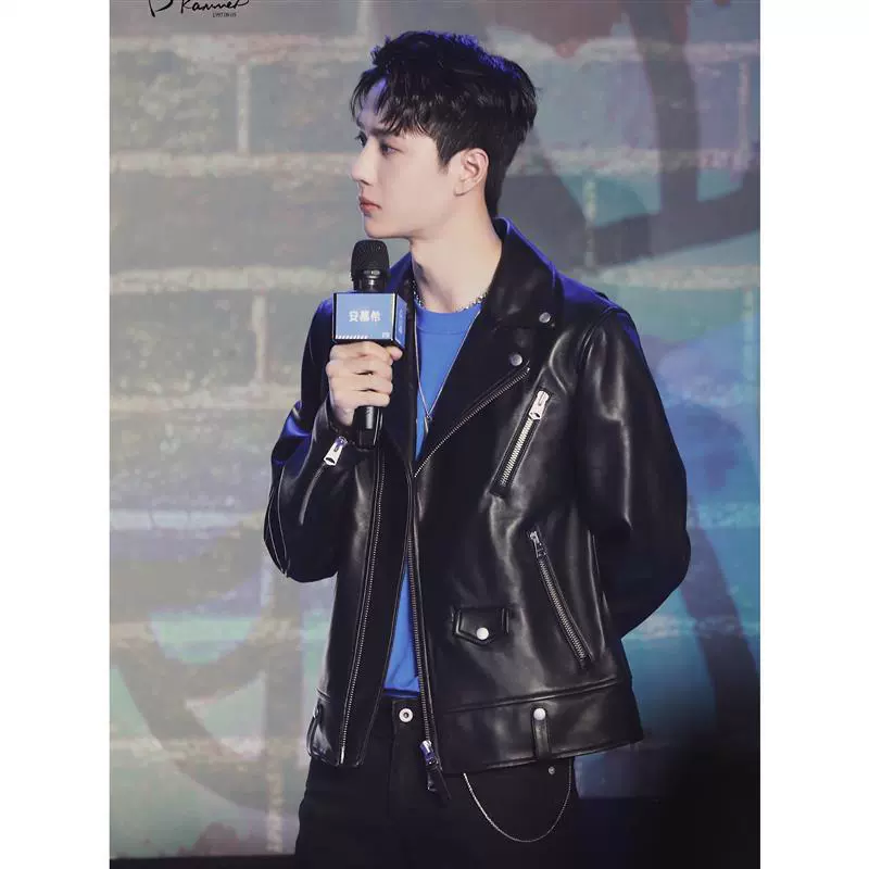 Хип-хоп Wang Yibo куртка из Даффи в Корейском стиле, модный красивый Молодежный локомотив, мужская куртка из искусственной кожи