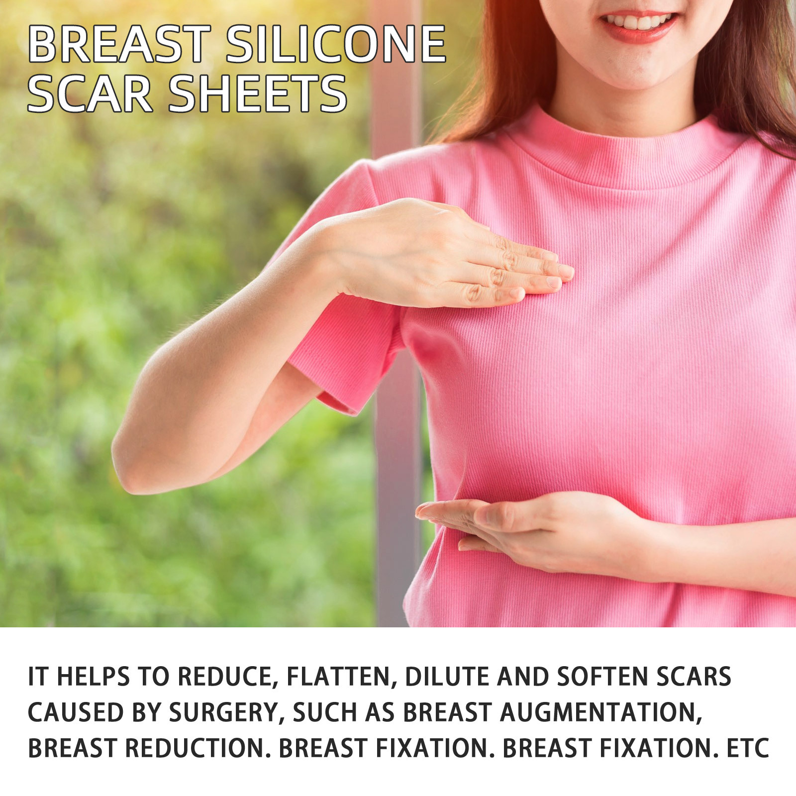 EELHOE Patch per cicatrici al seno Ripara le cicatrici della pelle, è comodo, leggero e leviga le cicatrici chirurgiche al seno, (confezione da 2)_voghion.com