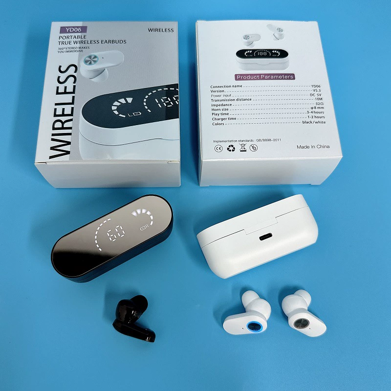 Новый продукт YD06 беспроводная Bluetooth-наушники кросс-бордер высокое определение зеркало номер лента внутри-ухо спортивные наушники