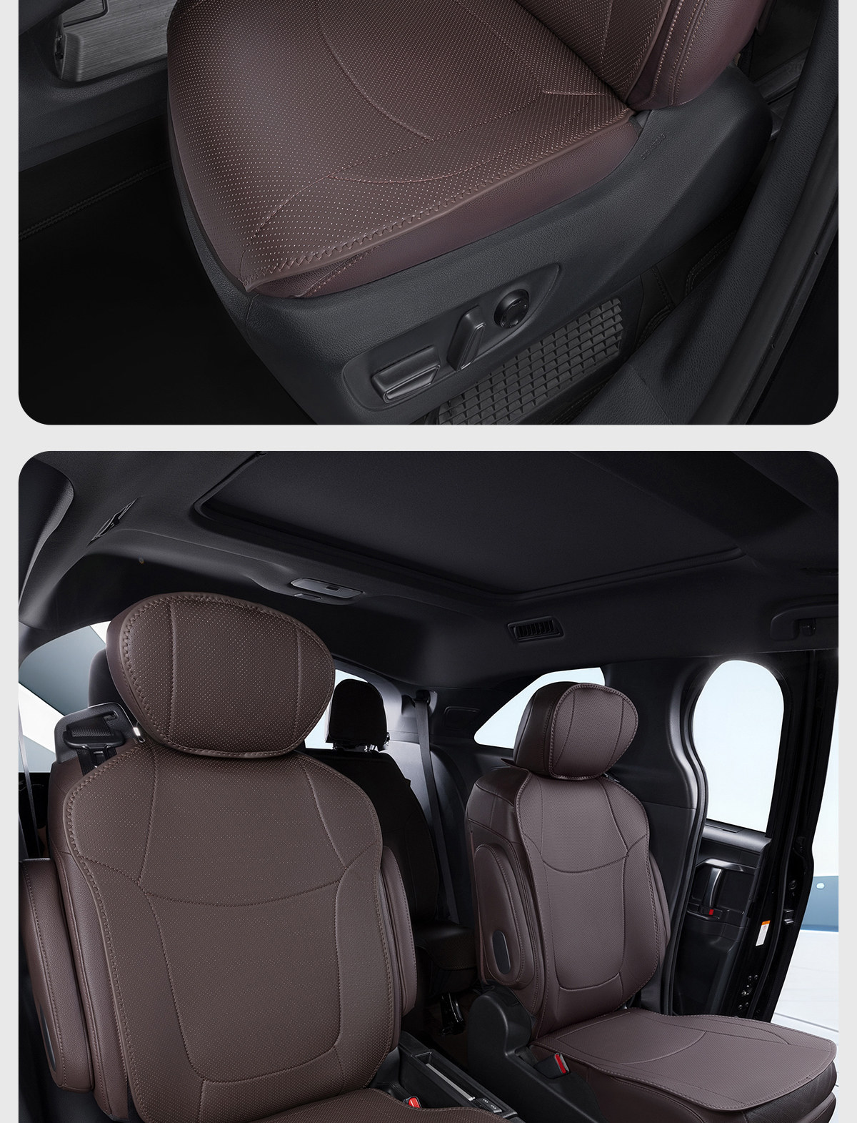 Suitable for Toyota Sienna Seat Cushions, Car-Specific Seat Covers for Granvia, Complete Set of Seat Cushion Modification Parts