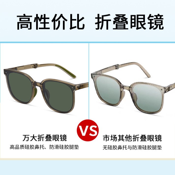 Nuevo plegable gafas de sol enfoque Internet celebridad mismo gafas de sol polarizadas 7901 ultra-ligero TR UV-prueba gafas de sol