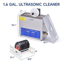 6L不锈钢超声波清洗机唱片机跨境清洗机电商