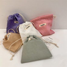 3856 牛津束口袋抽绳小物件收纳袋子布袋学生杂物便携洗漱化妆包