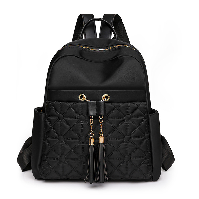 Bolso de las mujeres 2024 nuevo estilo coreano mochila de nylon de moda simple urbano de viaje mochila