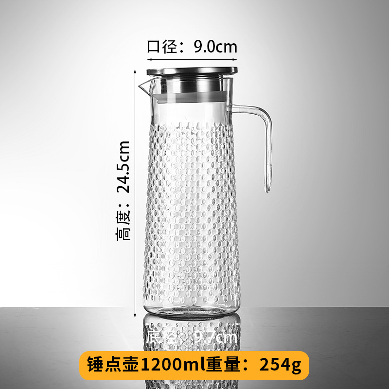 Olla de amarre acrílica, PC resistente a altas temperaturas, tetera fría, tetera gruesa, tetera fría especial para hotel, olla de jugo, almacenamiento de agua en el hogar image 47