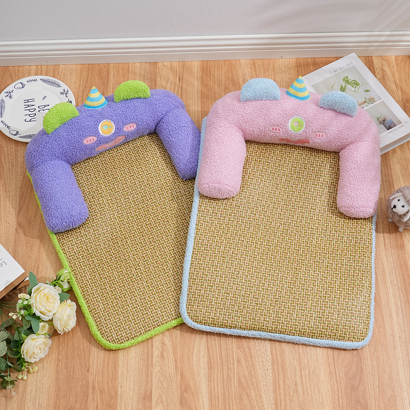 Nestera para perros y gatos, alfombra extraíble y lavable de verano, alfombra para dormir para mascotas, colchón para gatos y perros, cuatro estaciones, colchón para gatos